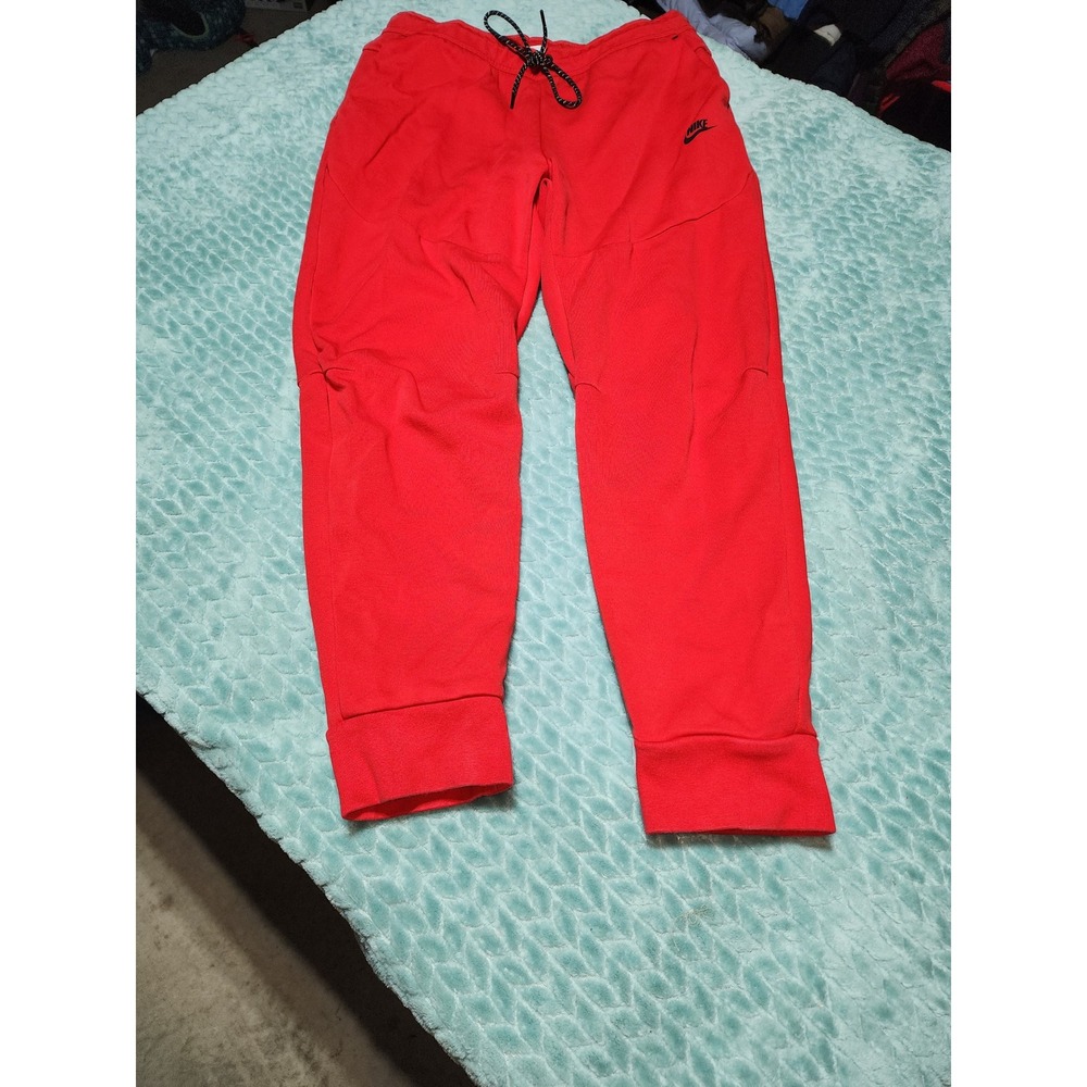 Nike Sportswear Tech Fleece Joggers Red Mens XL Tapered Sweatpants